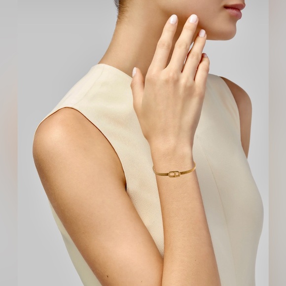 ✨CHRISTIAN DIOR Vintage CD Logo Chain Link Bracelet Gold - Picture 13 of 14